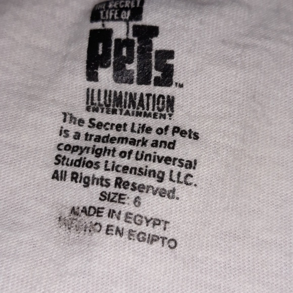 Kids Secret Life of Pets Cream Shirt - Picture 2 of 3